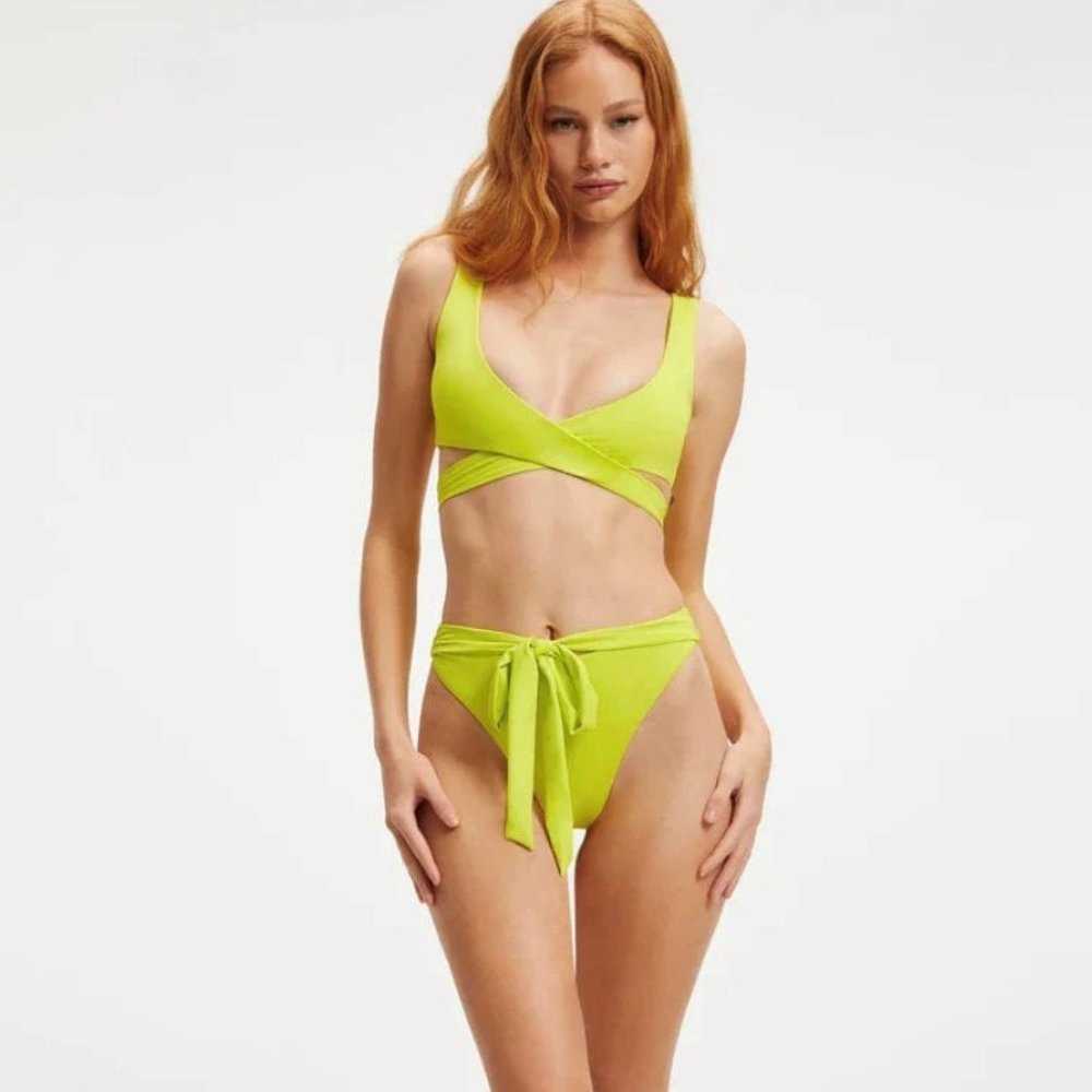Good American 10 ways to wear Electric Yellow Bikini & Sarong